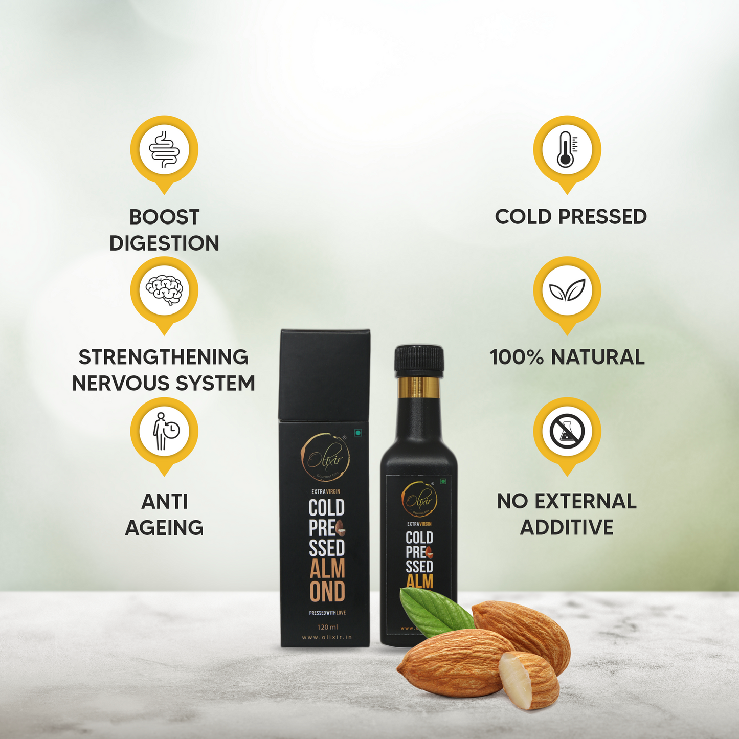 Cold Pressed Almond Oil (120ml)