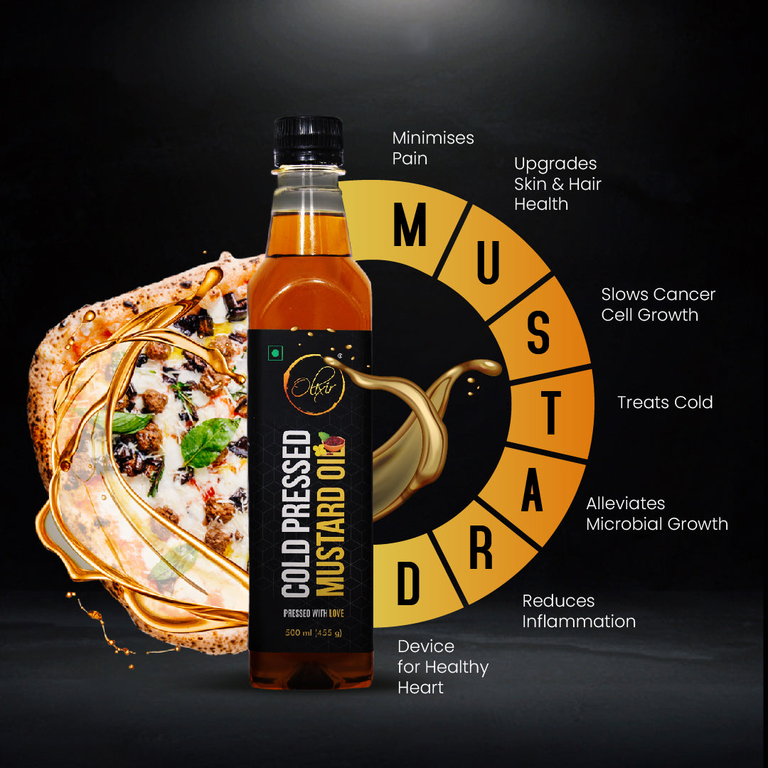 Cold Pressed Mustard Oil (500ml)