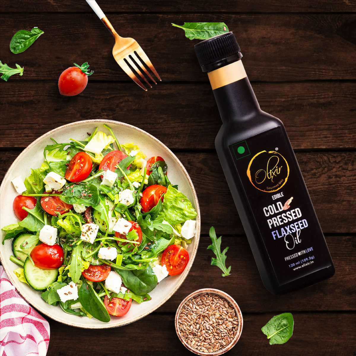 Cold Pressed Flaxseed Oil (120ml)