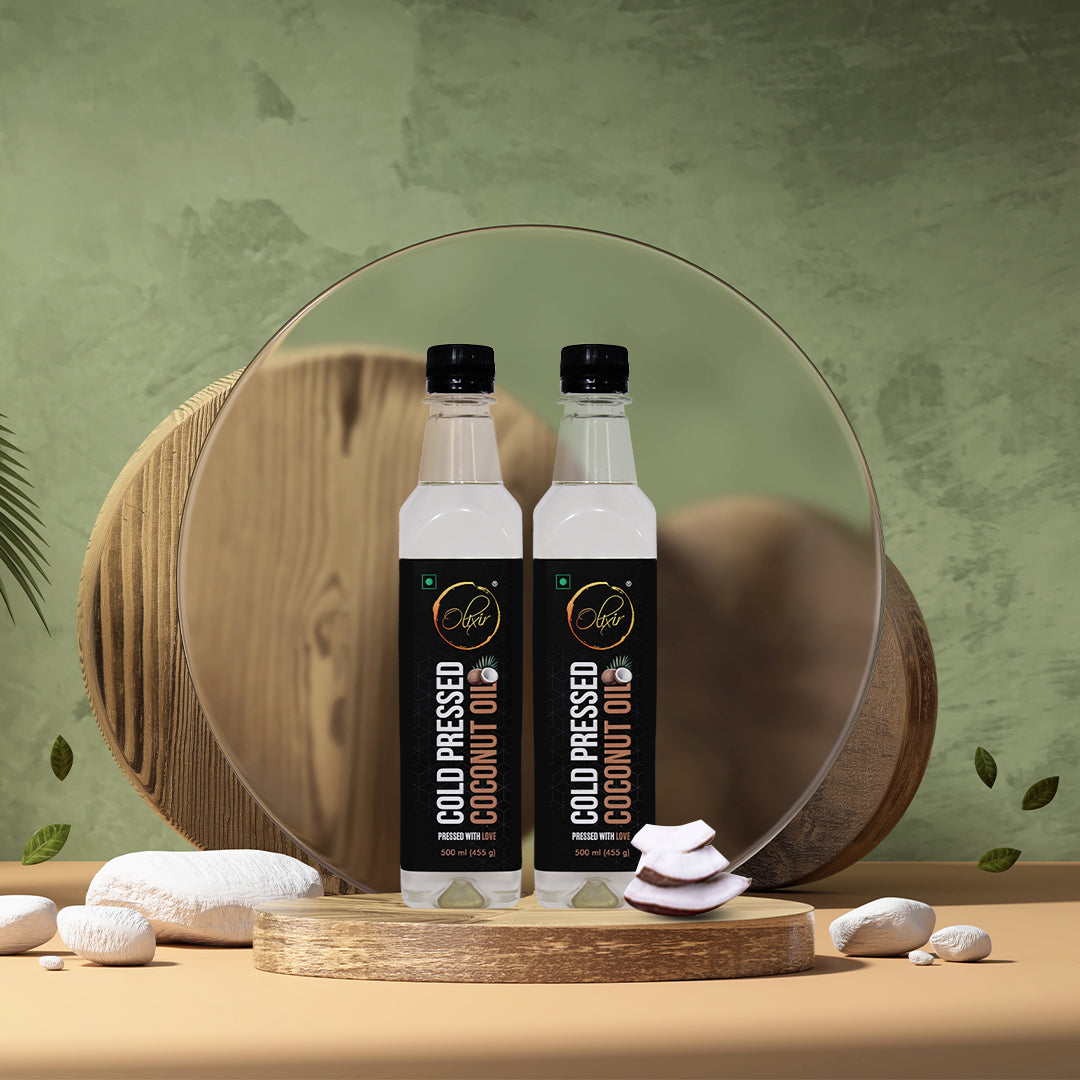 Cold Pressed Coconut Oil (500ml) Pack of 2
