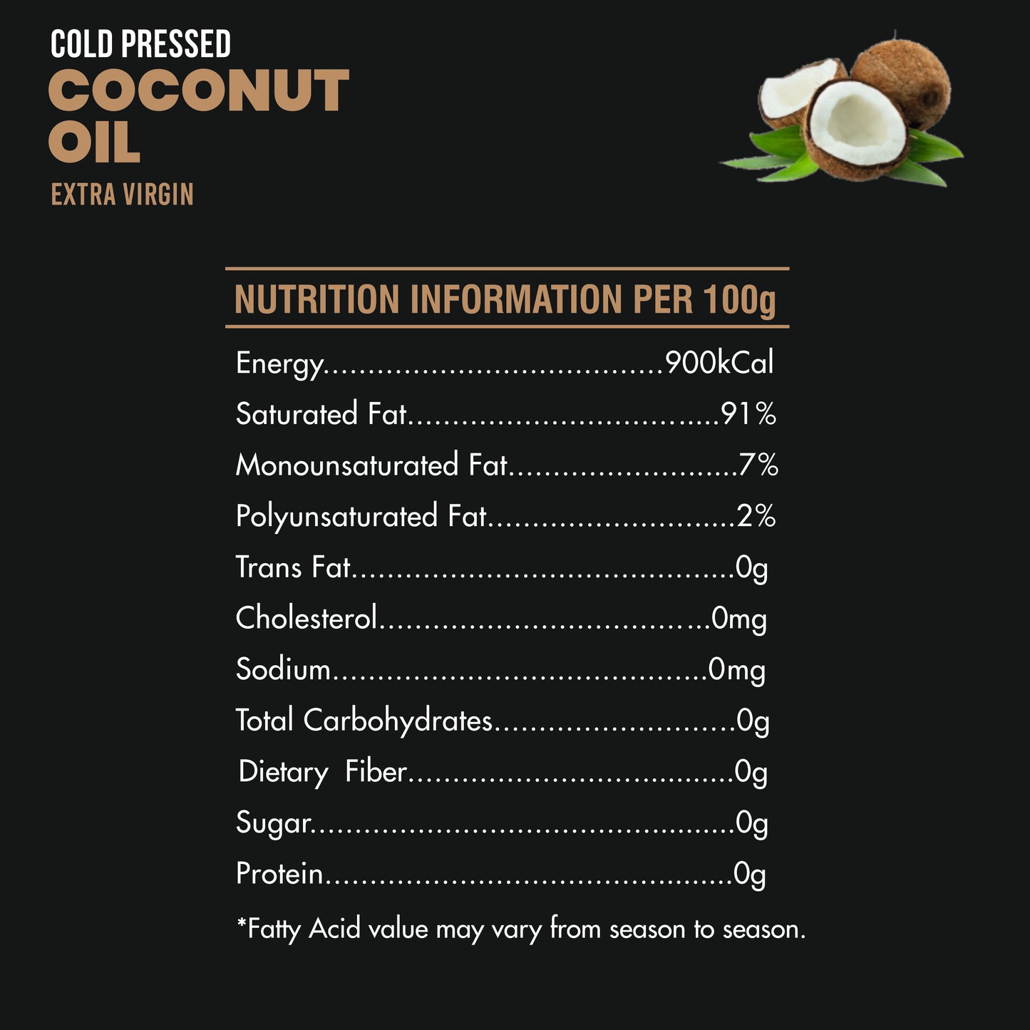 Cold Pressed Coconut Oil (500ml)