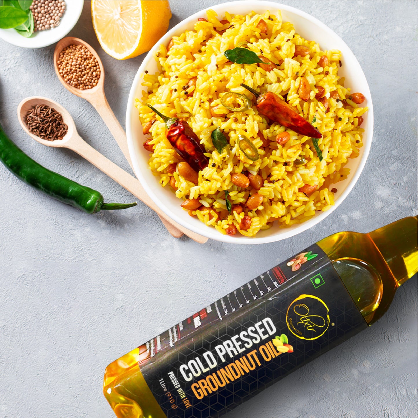 Cold Pressed Groundnut Oil (1 Litre)