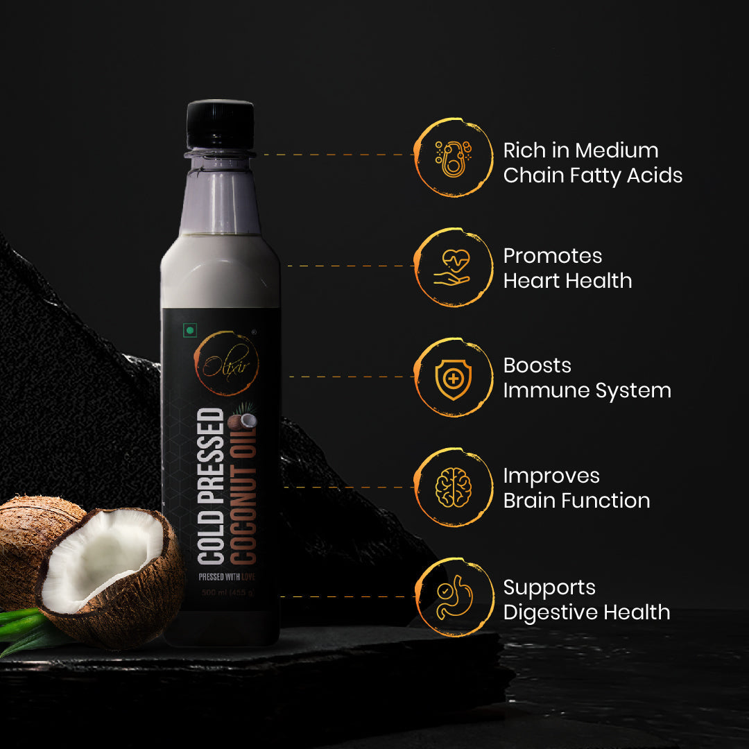 Cold Pressed Coconut Oil (500ml) Pack of 4