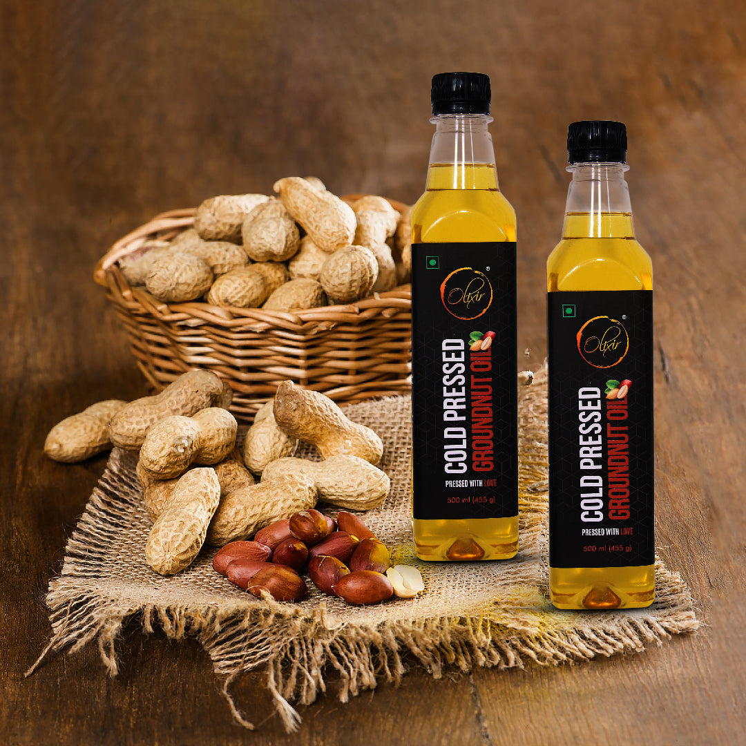 Cold Pressed Groundnut Oil (500ml)