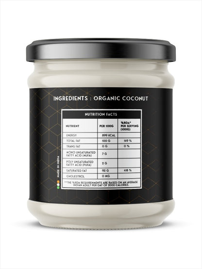 Organic Virgin Coconut Oil — 500ml Glass Jar