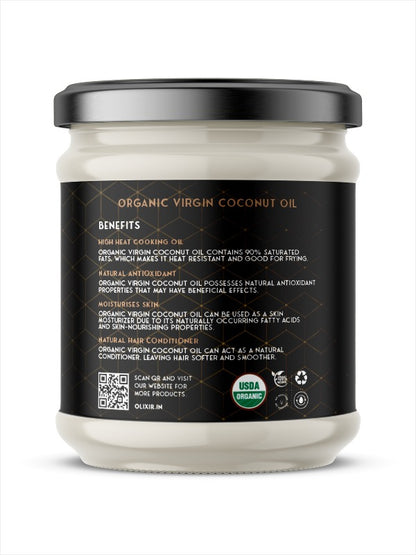 Organic Virgin Coconut Oil — 500ml Glass Jar