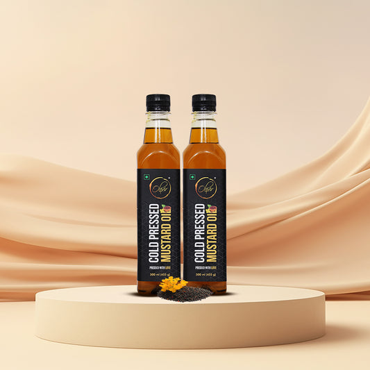 Cold Pressed Mustard Oil (500ml) (Pack of 2)